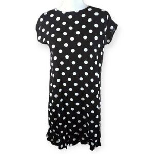 POPSUGAR BLACK AND WHITE POLKA-DOT DRESS SZ.XS EUC.